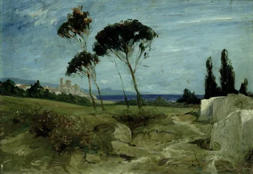 Paisaje en Nettuno, 1887